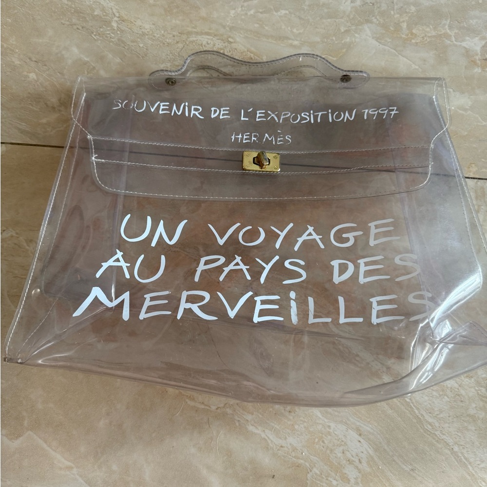 Hermes Transparent Clear Women's Bag Kelly